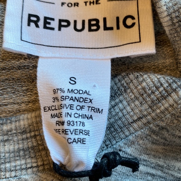 For the Republic Gray with Lacing Sweatshirt - Picture 6 of 9